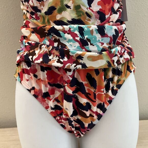 Bleu Rod Beattie RBPA24225-RS Women's Sz 6 Party Animal Ring 1-Pc Swim Suit - Picture 7 of 11